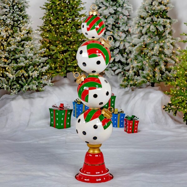 Christmas Ornament Polka Dots Display Tower